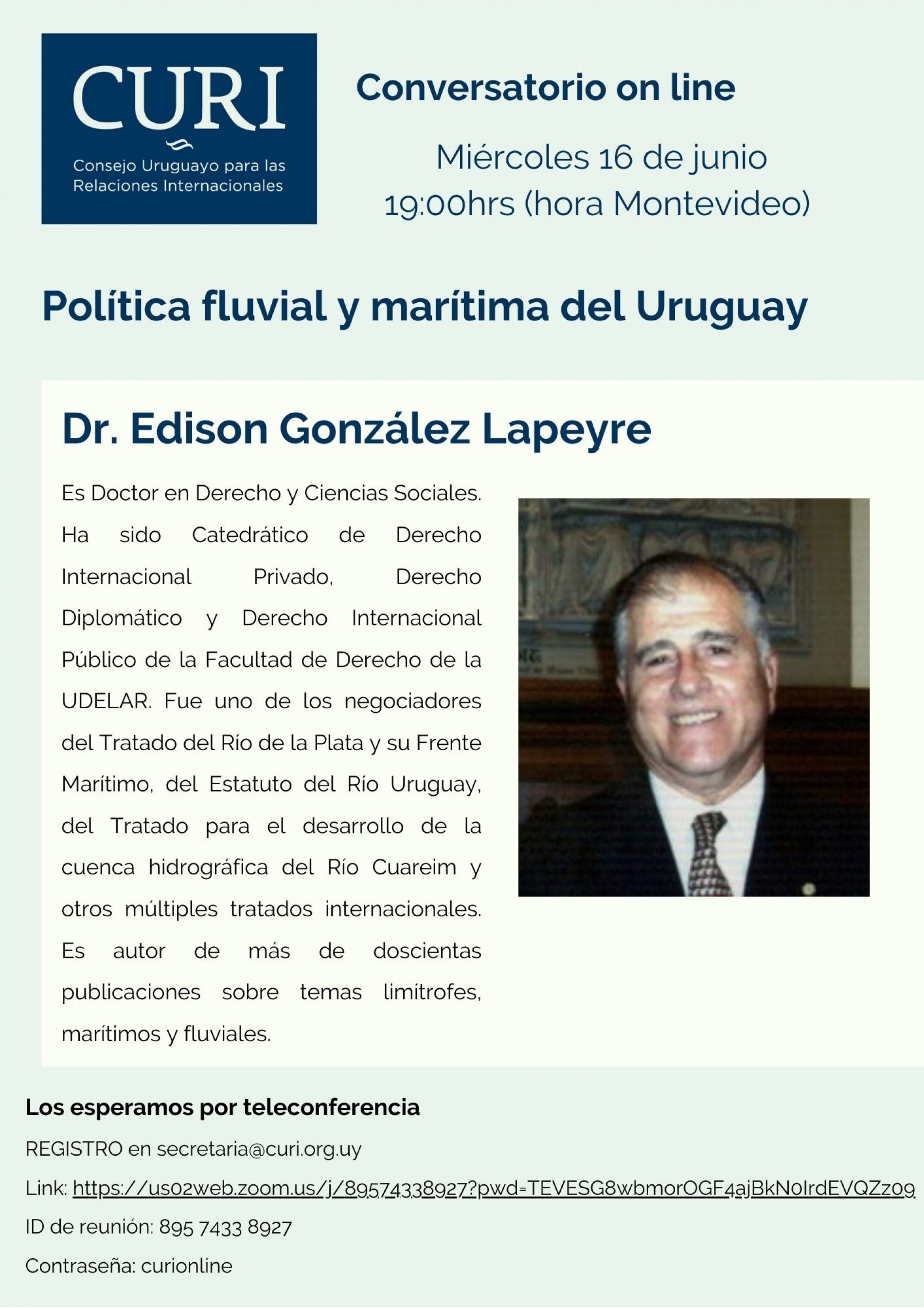 CURI ONLINE con Dr. Edison González Lapeyre.