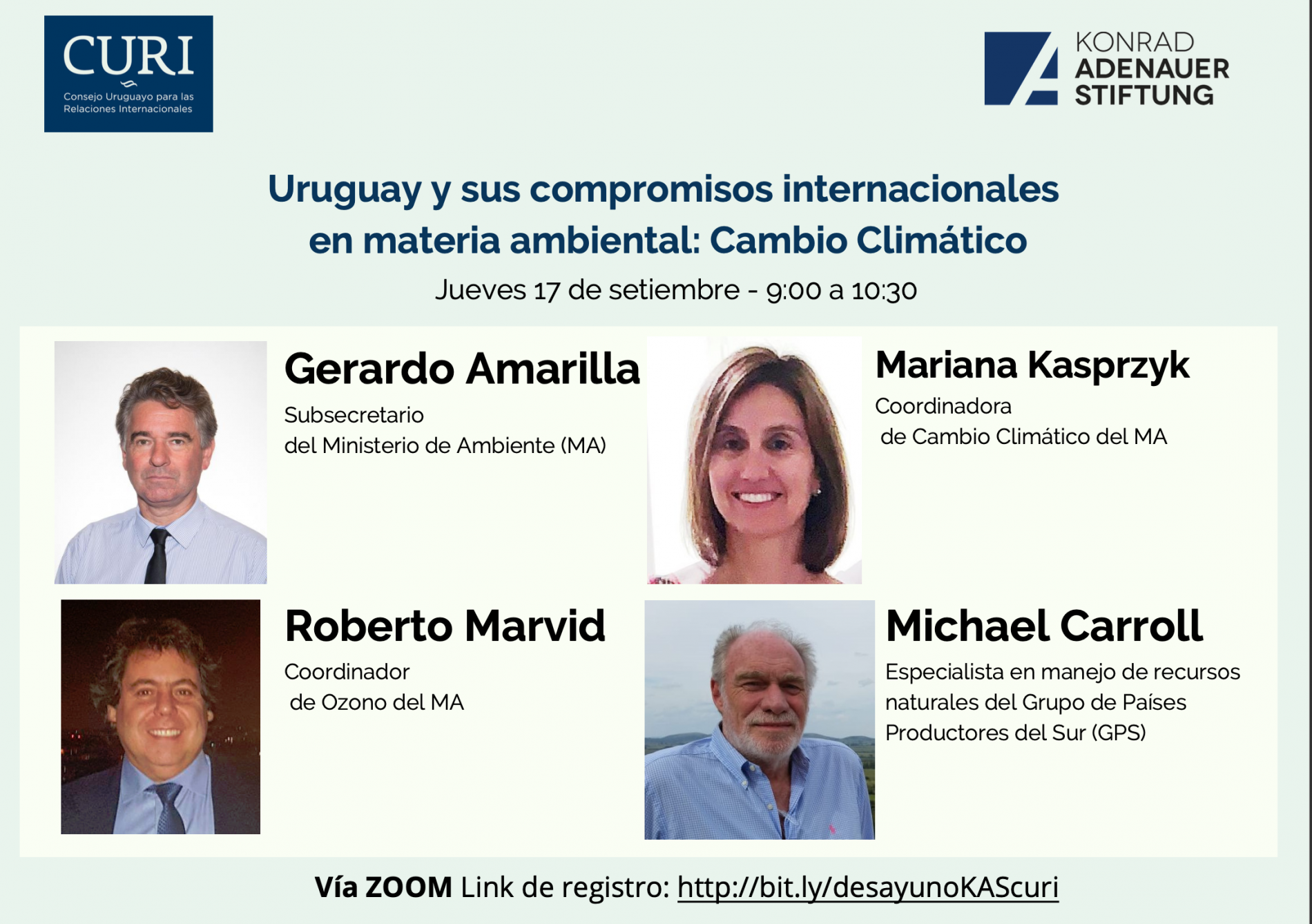 Evento: “Uruguay y sus compromisos internacionales en materia ambiental: Cambio Climático”.