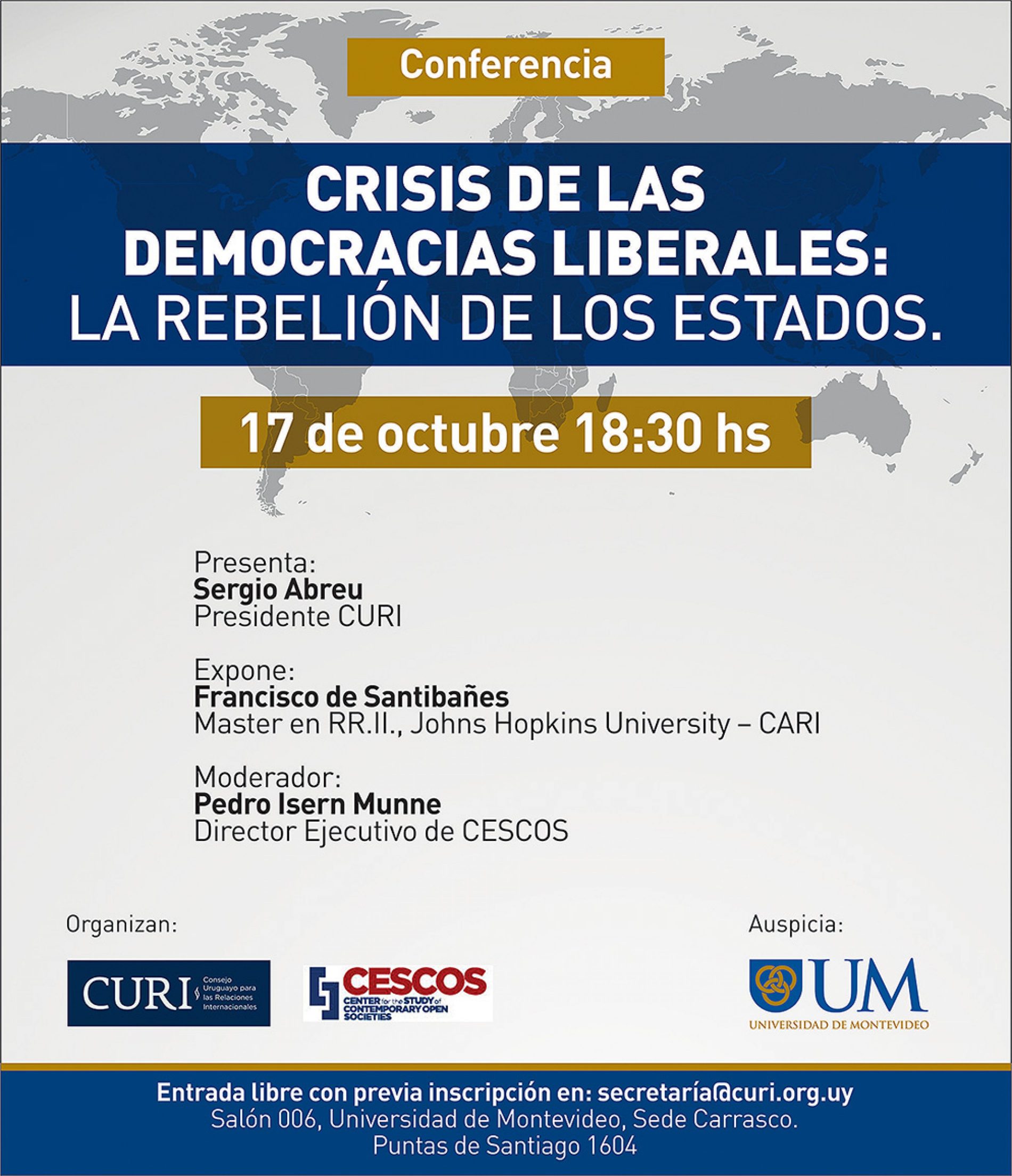 Conferencia: Crisis de las democracias liberales